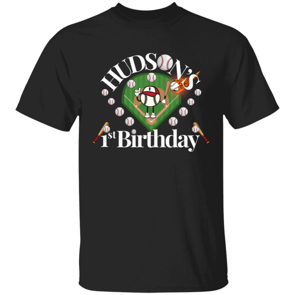 Hudson's First Birthday Youth T Shirt