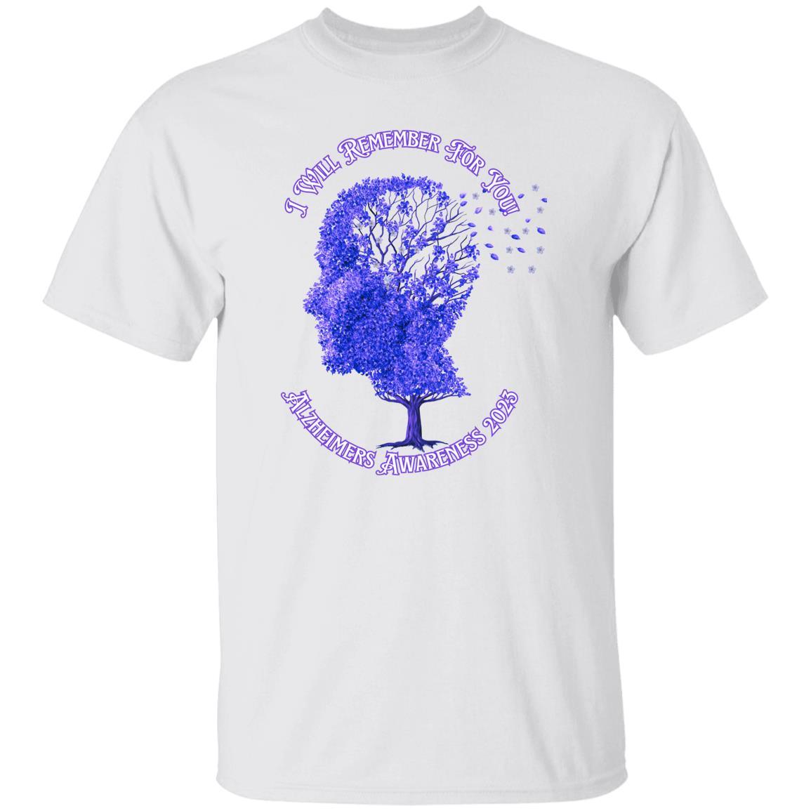 I Will Remember For You - Alzheimers Awareness T-Shirt - ALL4THEGIFTOFIT