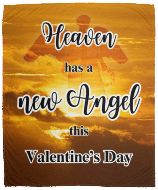 Heaven Has A New Angel This Valentines Day Blanket