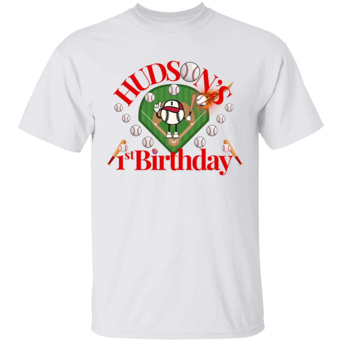 Hudson's First Birthday Youth T Shirt