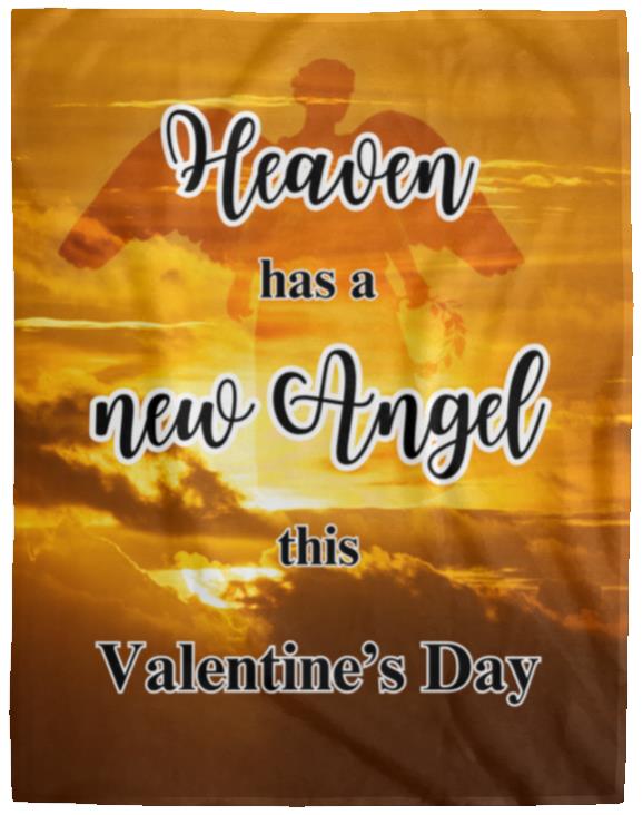 Heaven Has A New Angel This Valentines Day Blanket