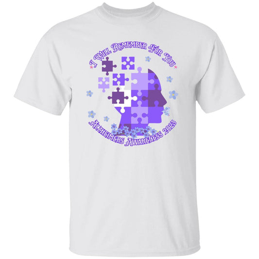 I Will Remember For You - Alzheimers Awareness T-Shirt - ALL4THEGIFTOFIT