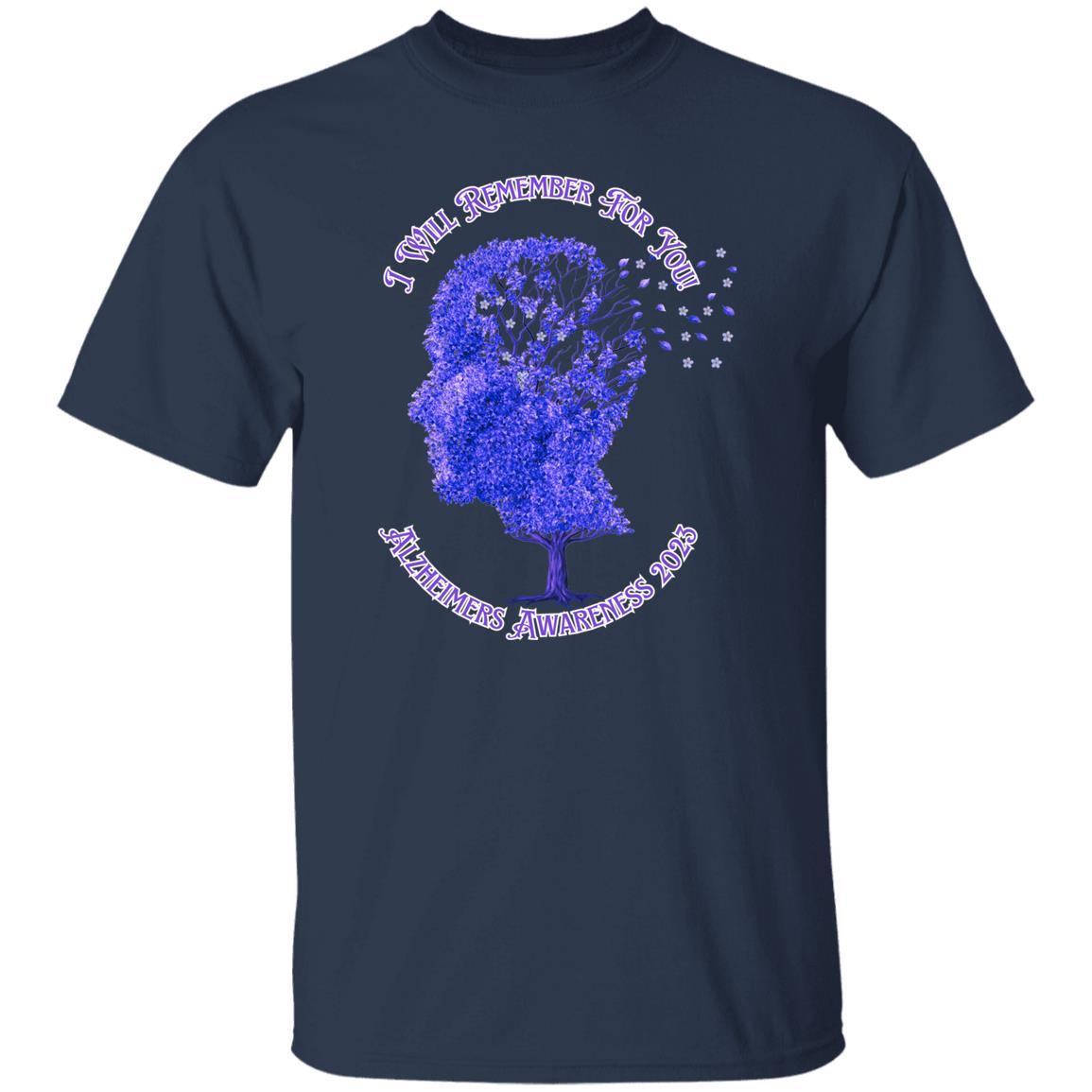 I Will Remember For You - Alzheimers Awareness T-Shirt - ALL4THEGIFTOFIT