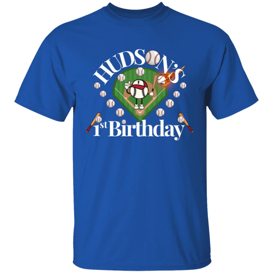 Hudson's First Birthday Youth T Shirt