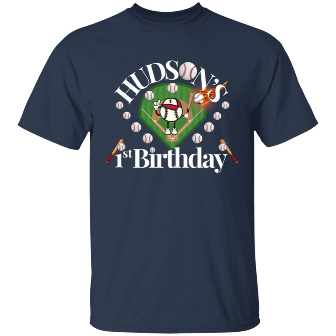 Hudson's First Birthday Youth T Shirt