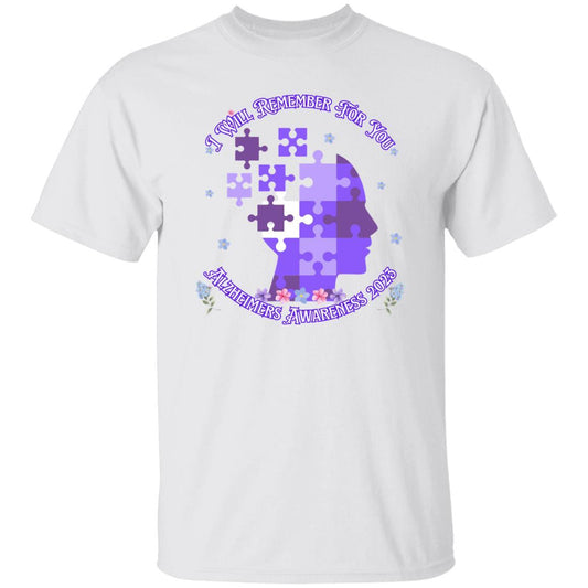 I Will Remember For You - Alzheimers Awareness - Puzzle T-Shirt - ALL4THEGIFTOFIT