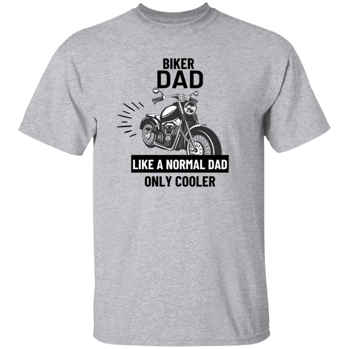 Biker Dad T-Shirt (Black Letters)