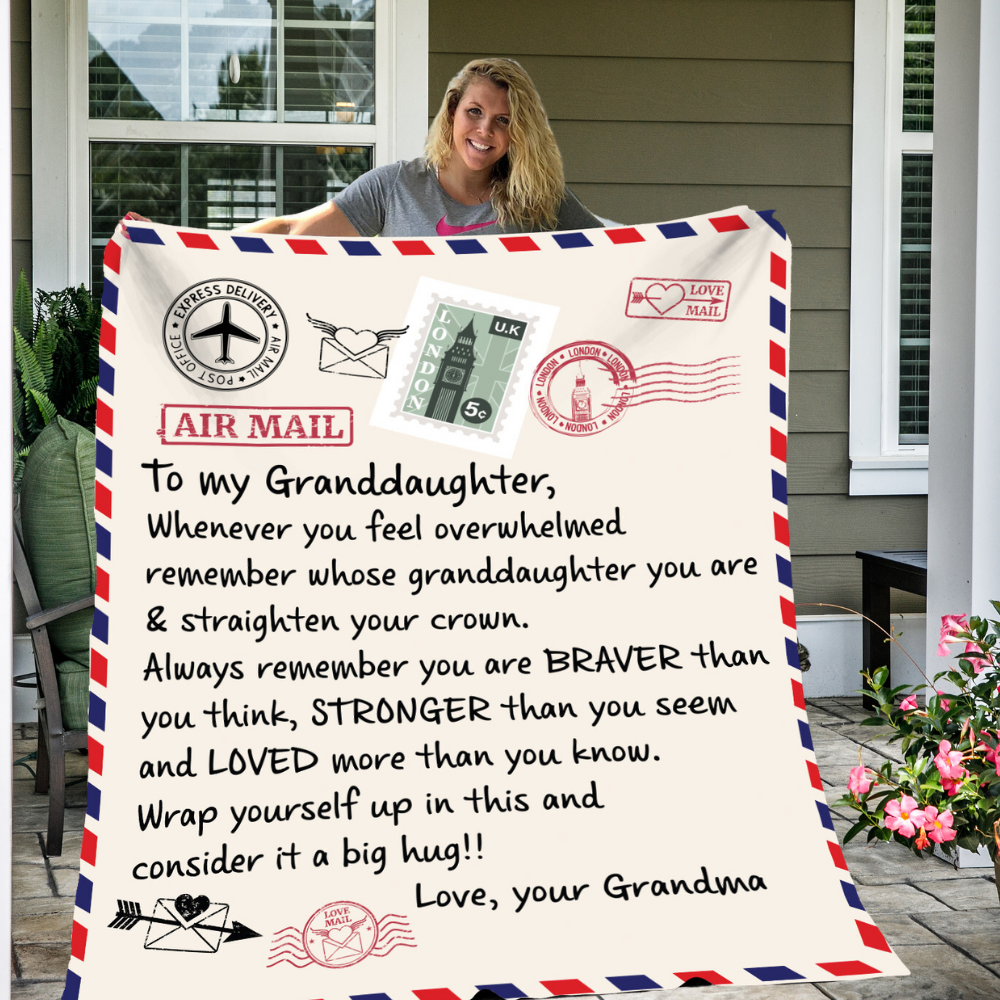 To My Granddaughter Blanket | Grandma