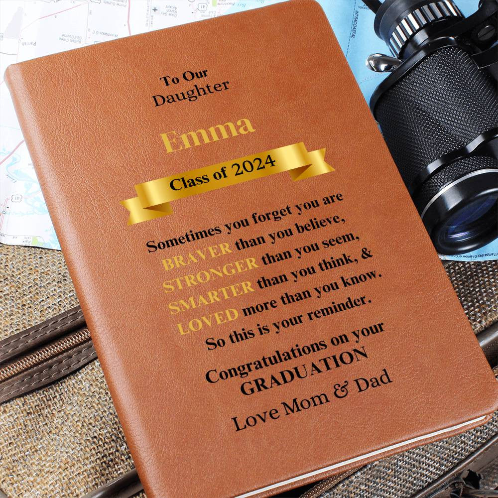 To Our...Personalized Class of...Graduation Graphic Leather Journal