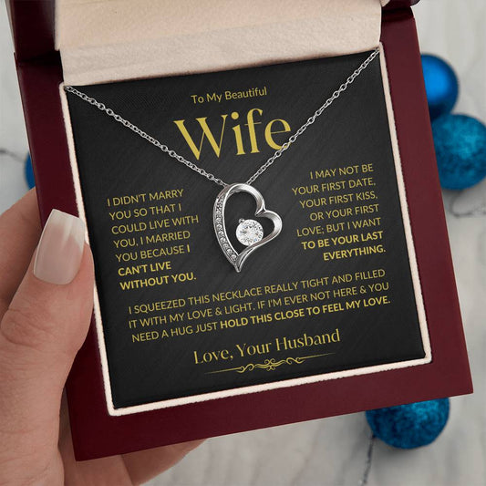 To My Beautiful Wife | Forever Love Necklace - BG2 | Gift for Soulmate