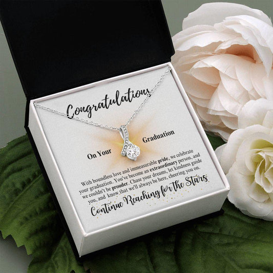 Congratulations | Continue Reaching for the Stars | Alluring BeautyNecklace - ALL4THEGIFTOFIT