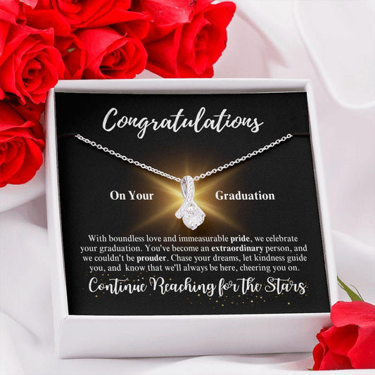 Congratulations | Continue Reaching for the Stars | Alluring Beauty Necklace - ALL4THEGIFTOFIT