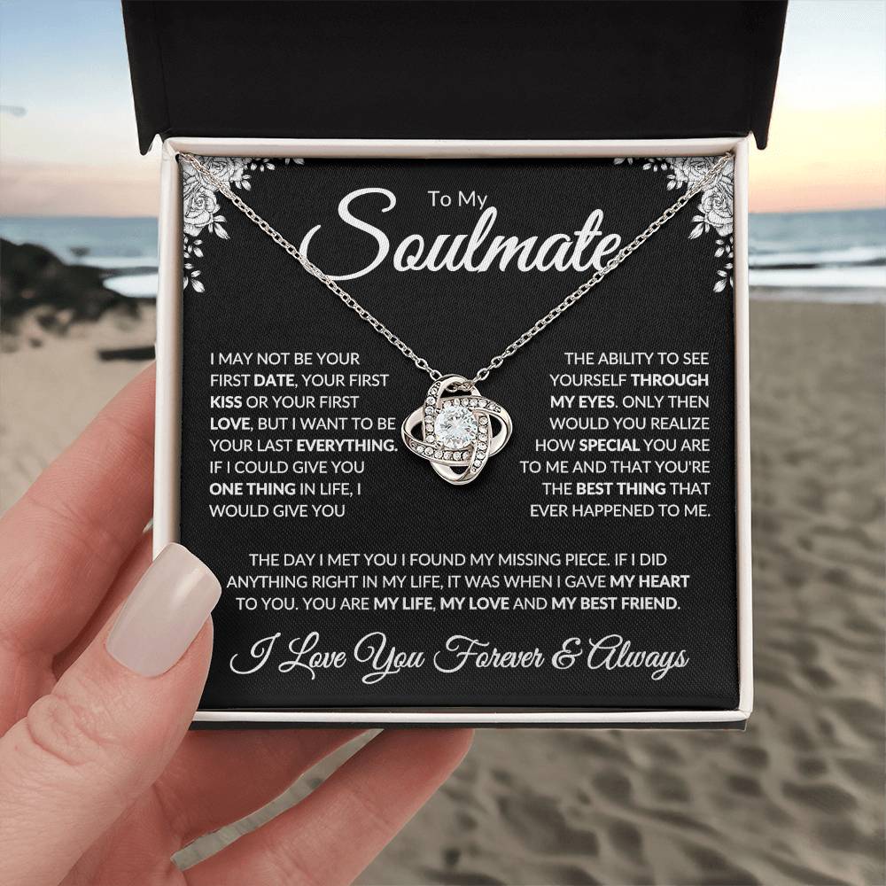 To My Soulmate | My Love | Love Knot Necklace