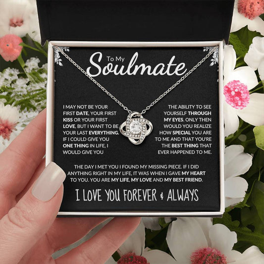 To My Soulmate | Through My Eyes | Love Knot Necklace