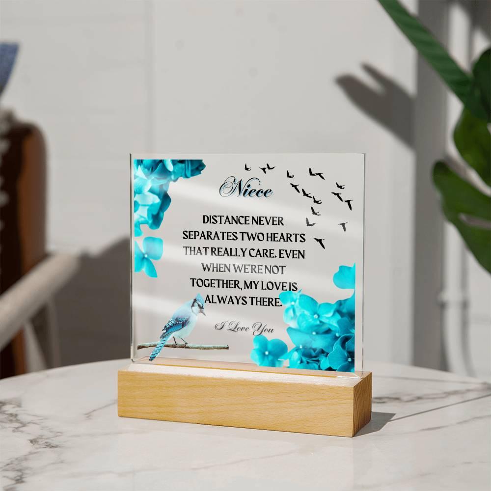 Niece| I Love You | Square Acrylic Plaque - ALL4THEGIFTOFIT