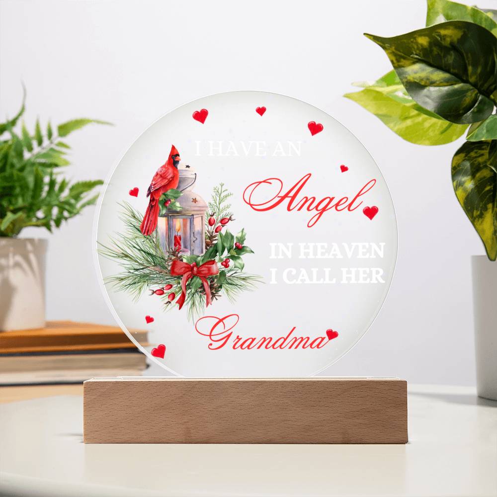 Angel in Heaven Grandma Acrylic Plaque