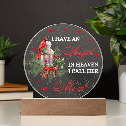 Angel in Heaven Mom Acrylic Plaque