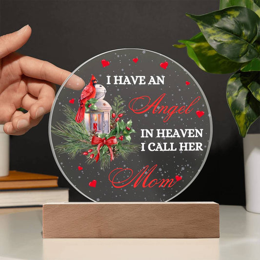 Angel in Heaven Mom Acrylic Plaque