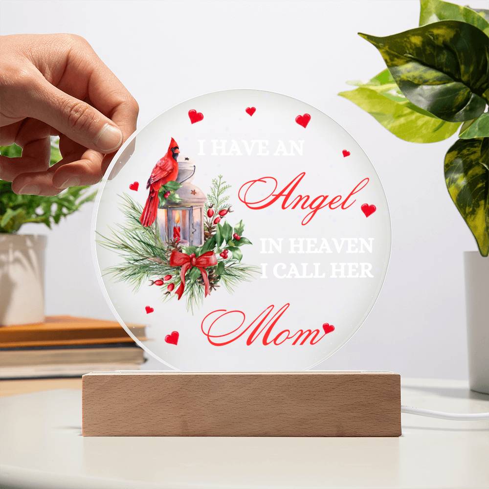 Angel in Heaven Mom Acrylic Plaque