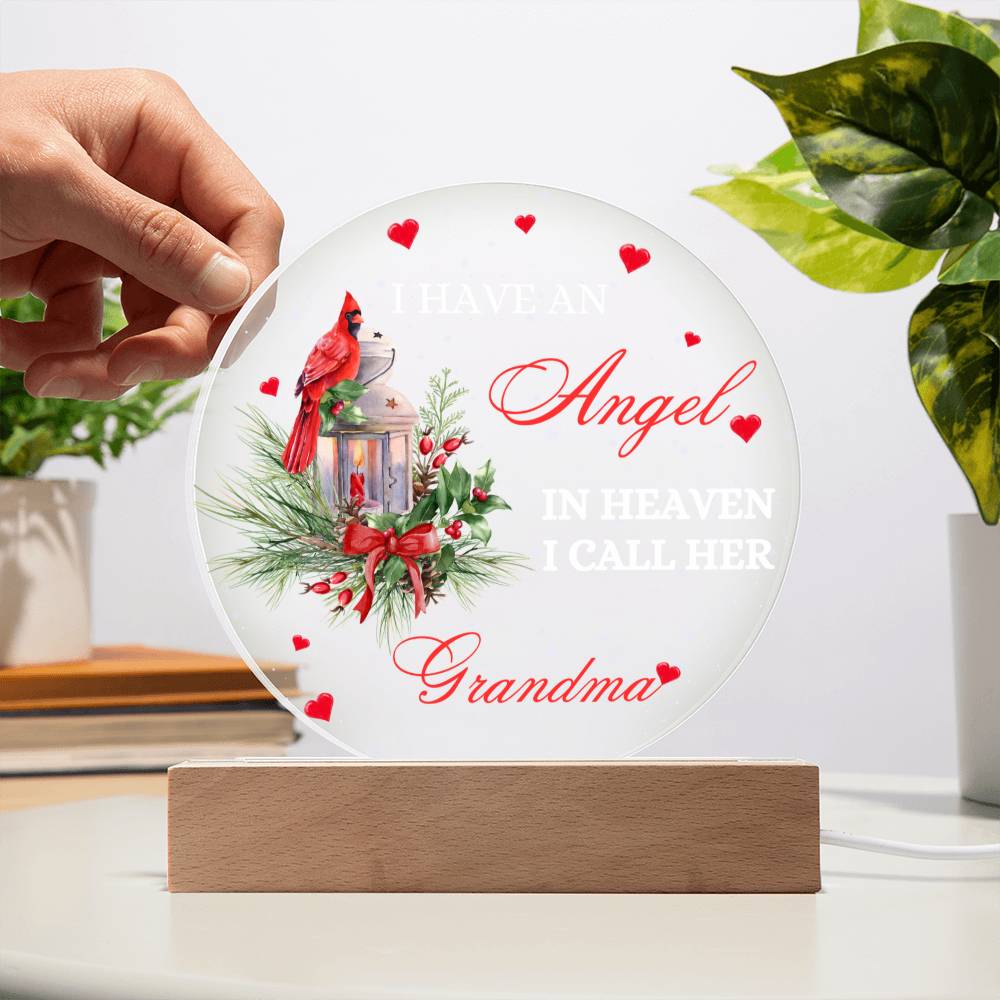 Angel in Heaven Grandma Acrylic Plaque