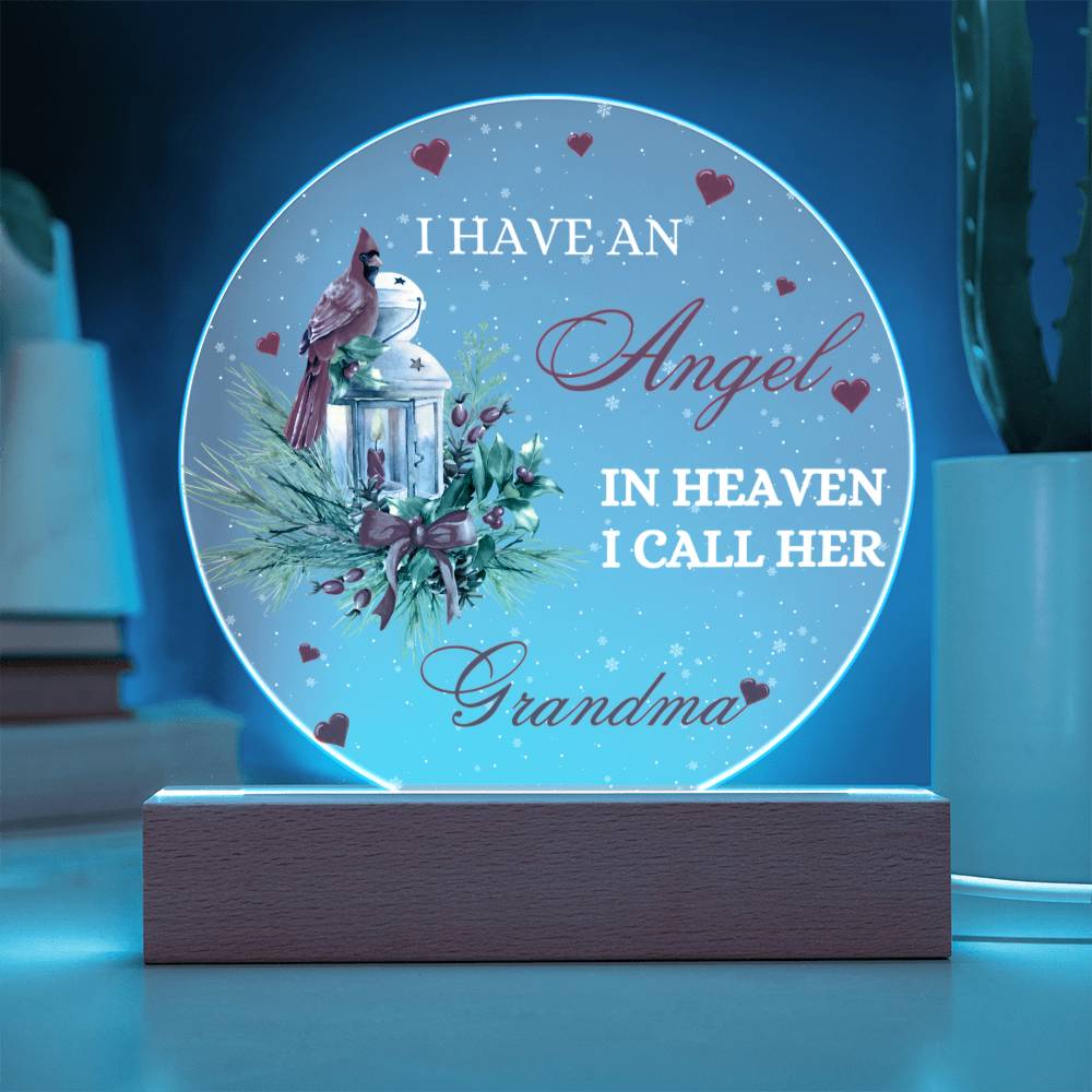 Angel in Heaven Grandma Acrylic Plaque