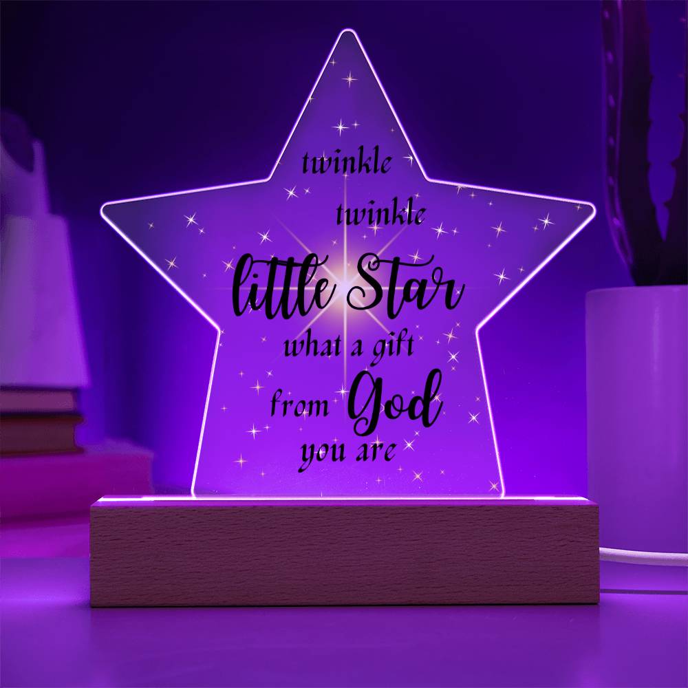 Twinkle Twinkle Little Star Acrylic Plaque