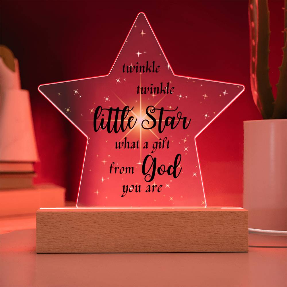 Twinkle Twinkle Little Star Acrylic Plaque