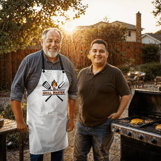 The Grill Master Apron - White