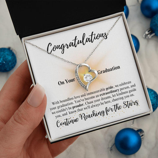 Congratulations | Continue Reaching for the Stars | Forever Love Necklace - ALL4THEGIFTOFIT