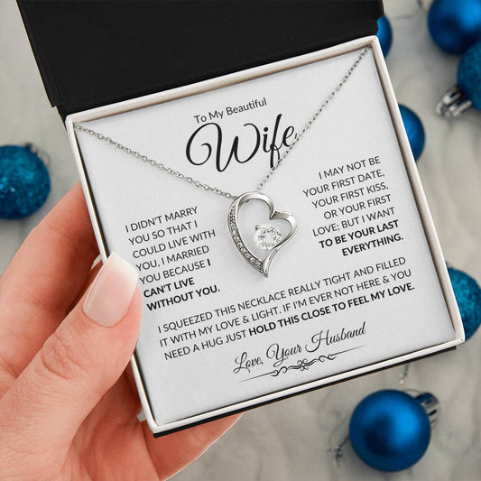 To My Beautiful Wife | Forever Love Necklace - WB | Gift for Soulmate