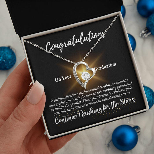 Congratulations | Continue Reaching for the Stars | Forever Love Necklace - ALL4THEGIFTOFIT