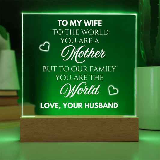 To My Wife | Acrylic Plaque