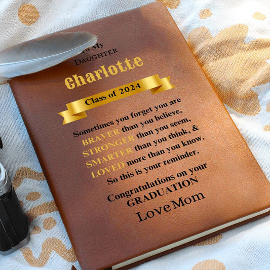 (TOP SELLER 🔥) Personalized Class of...Graduation Graphic Leather Journal