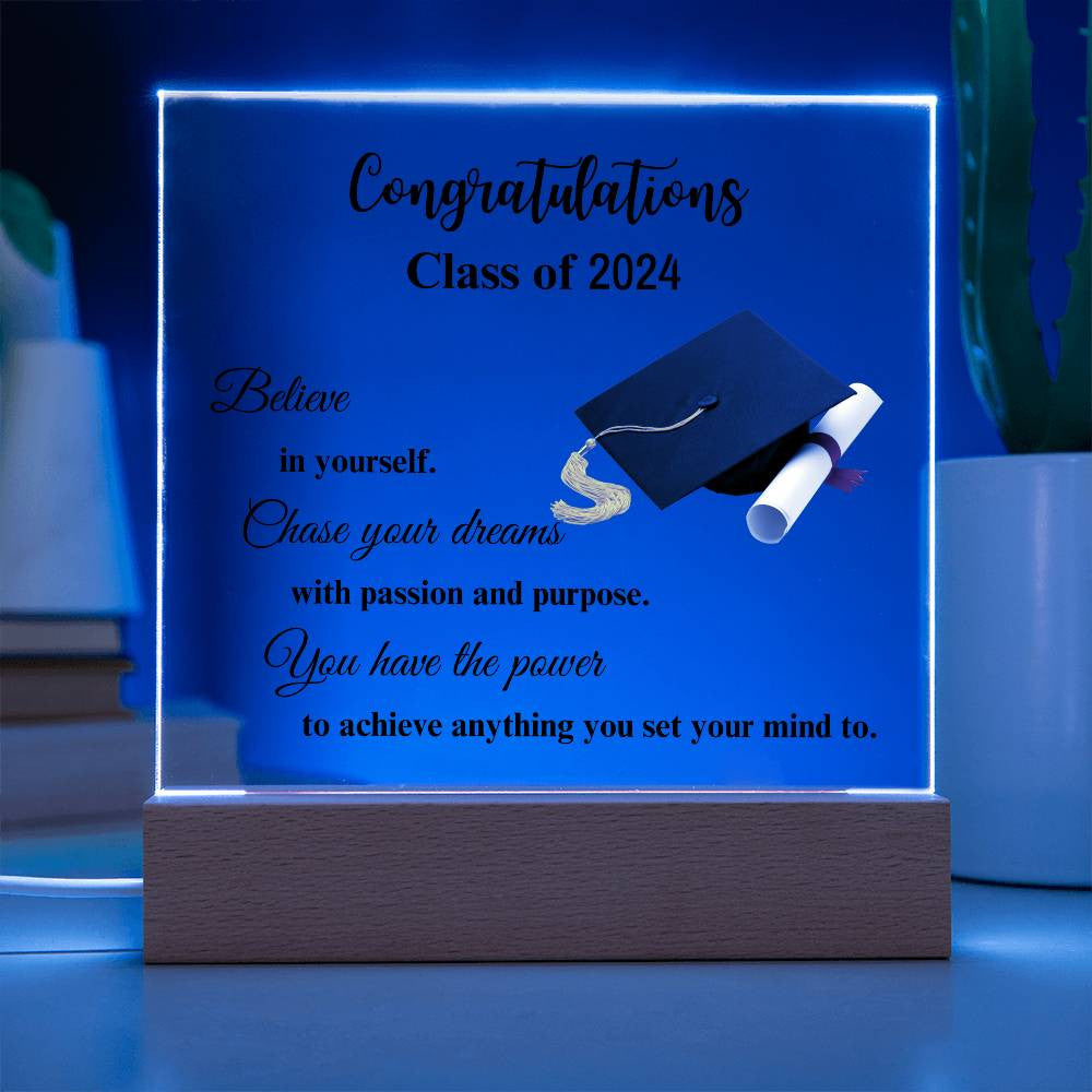 Congratulations Class of...Acrylic Square Plaque