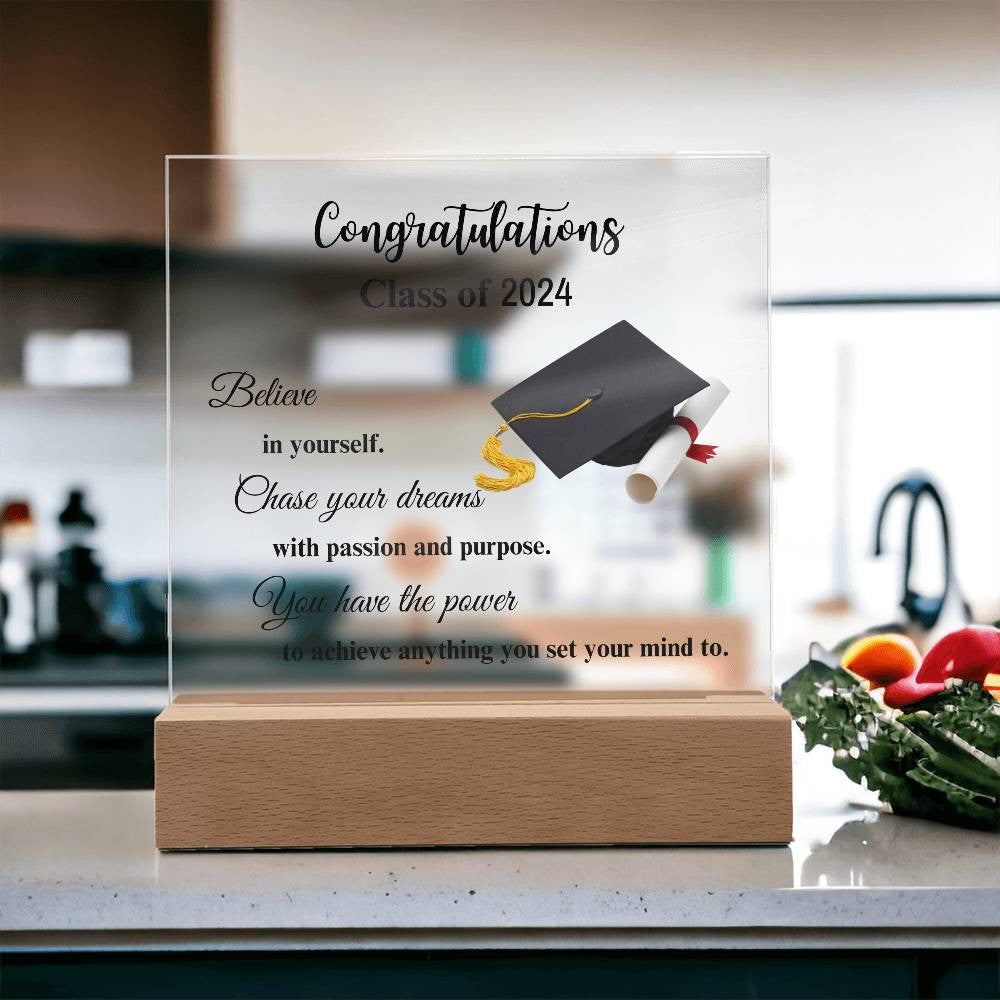 Congratulations Class of...Acrylic Square Plaque