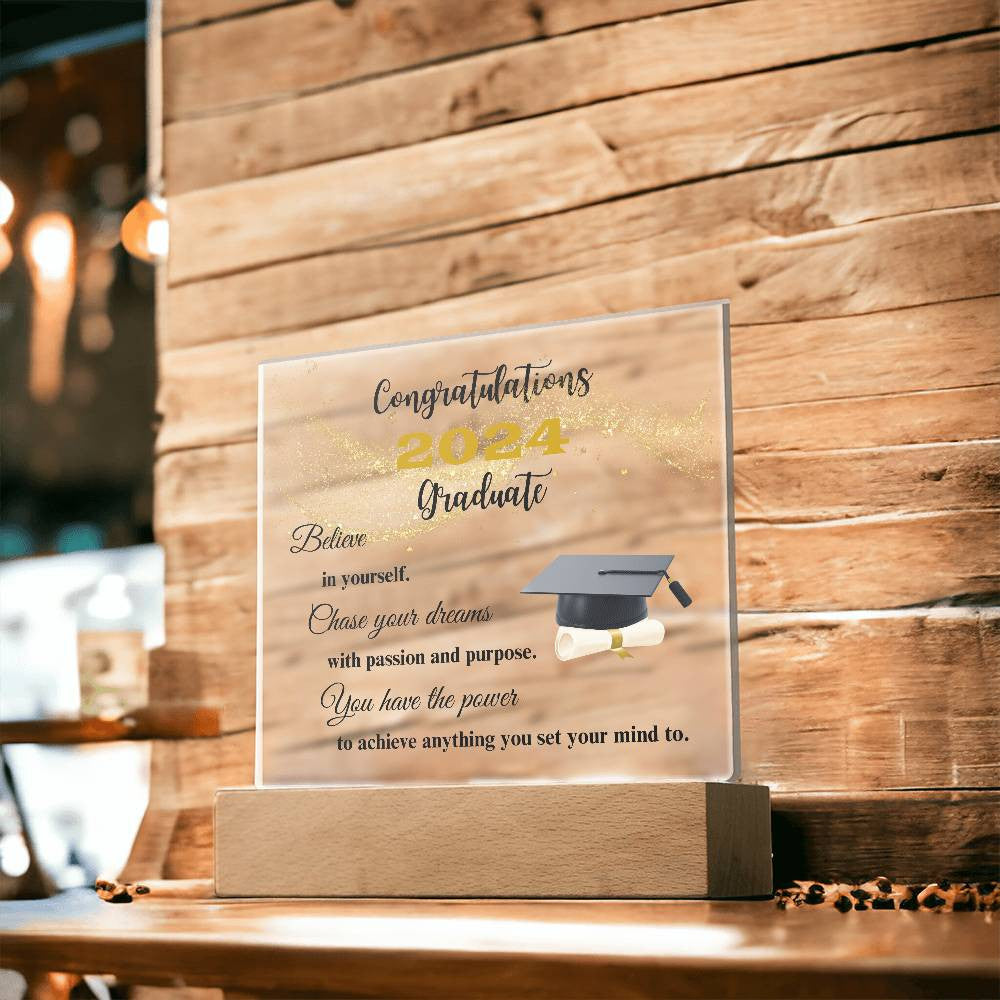 Congratulations (Year) Graduate Acrylic Square Plaque