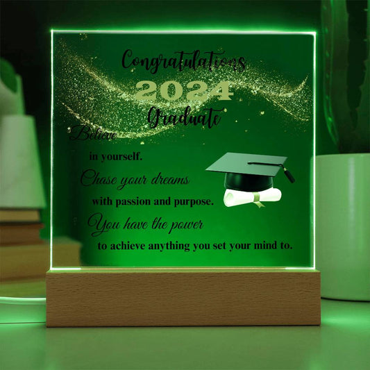 Congratulations (Year) Graduate Acrylic Square Plaque