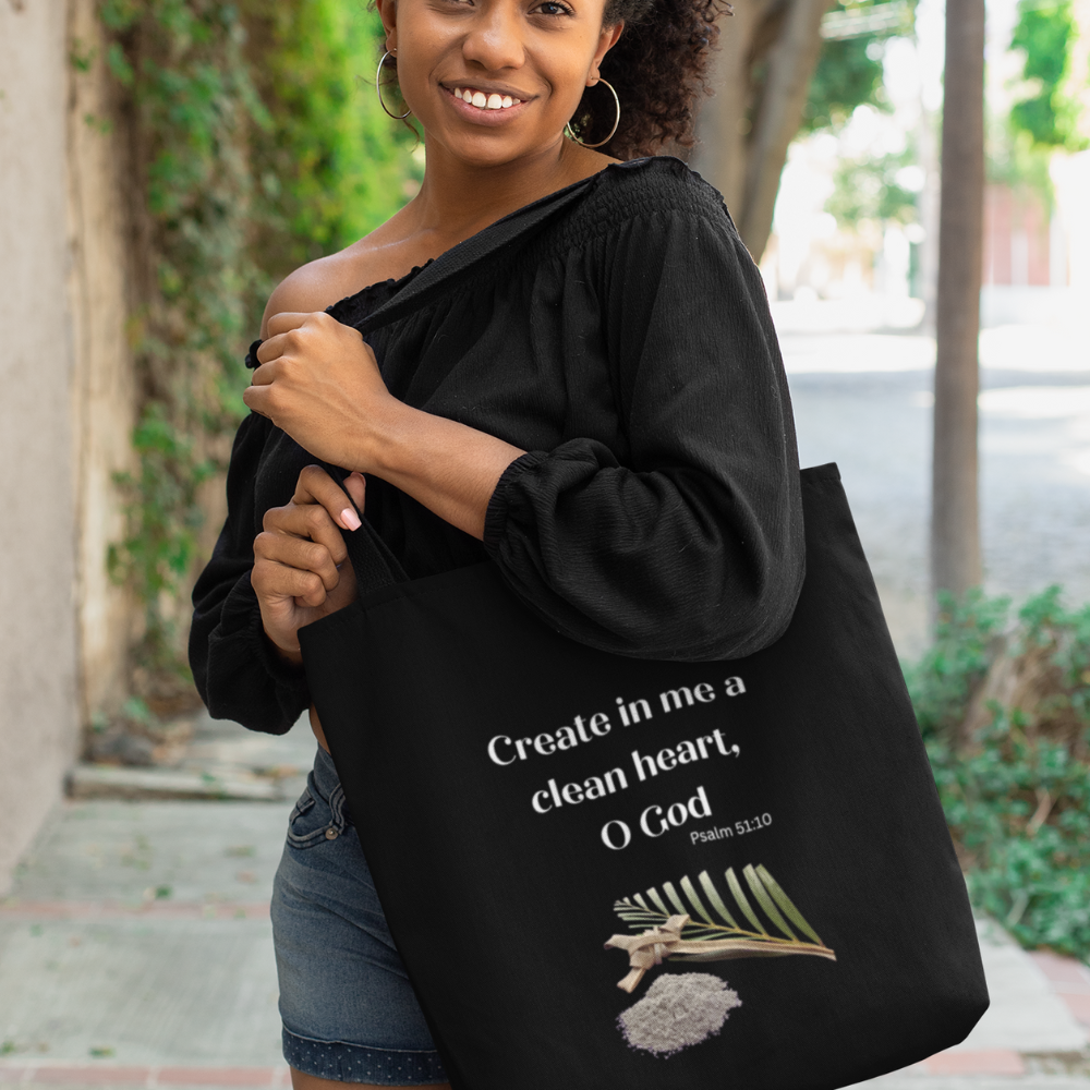 Create in Me.. Black Tote Bag (AOP)