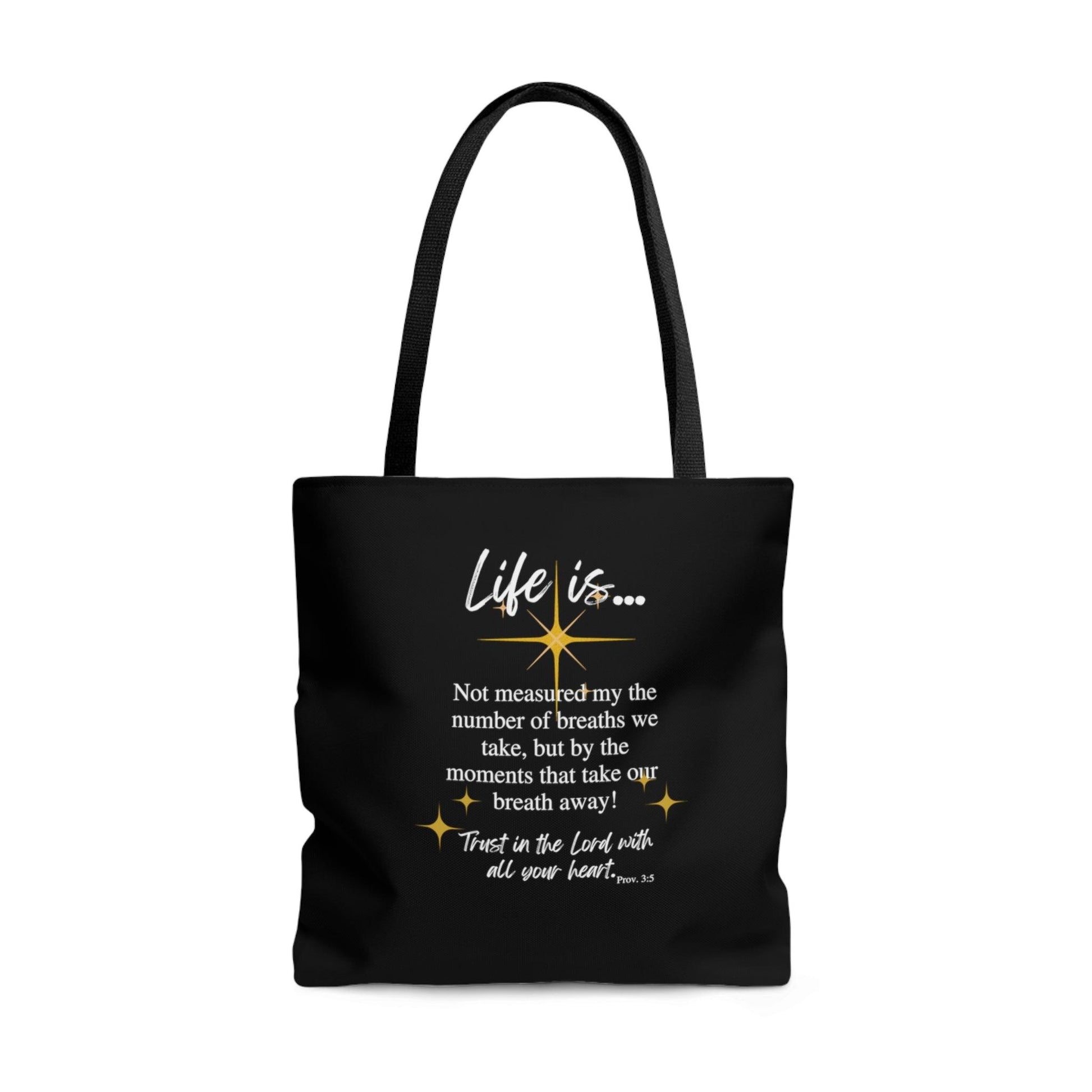 Life is not Measured By Tote Bag (AOP) - ALL4THEGIFTOFIT