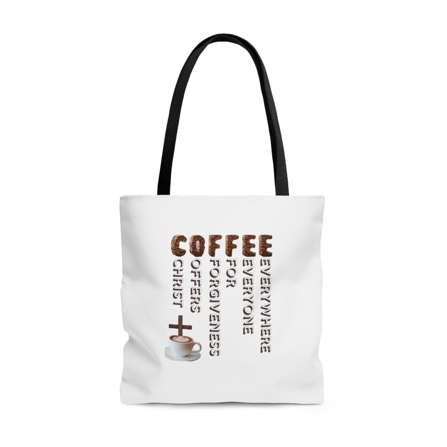 C.O.F.F.E.E. Tote Bag (AOP) - ALL4THEGIFTOFIT