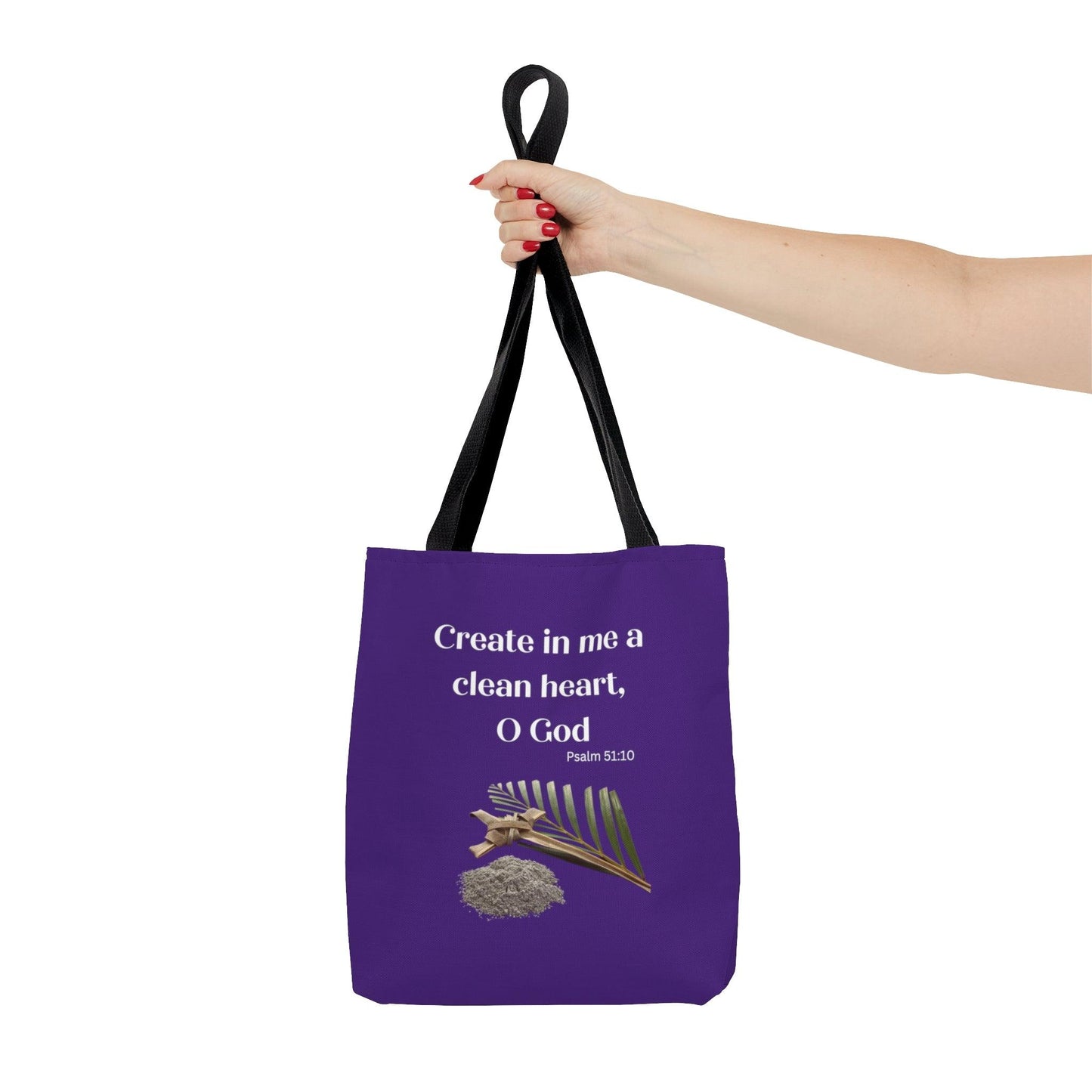 Create in Me.. Purple Tote Bag (AOP) - ALL4THEGIFTOFIT