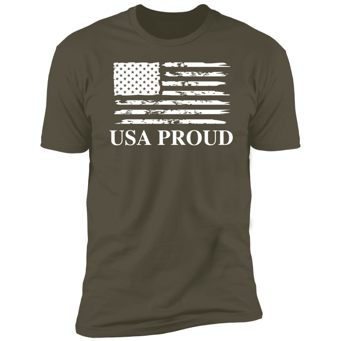 USA PROUD T-Shirt (White Design) - ALL4THEGIFTOFIT