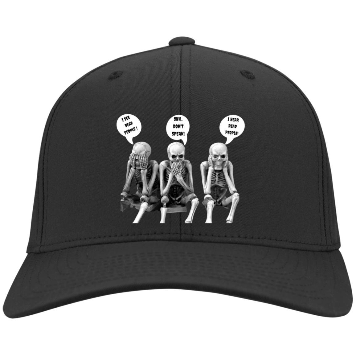 Three Skeletons (Halloween) - CP80 Embroidered Twill Cap - ALL4THEGIFTOFIT