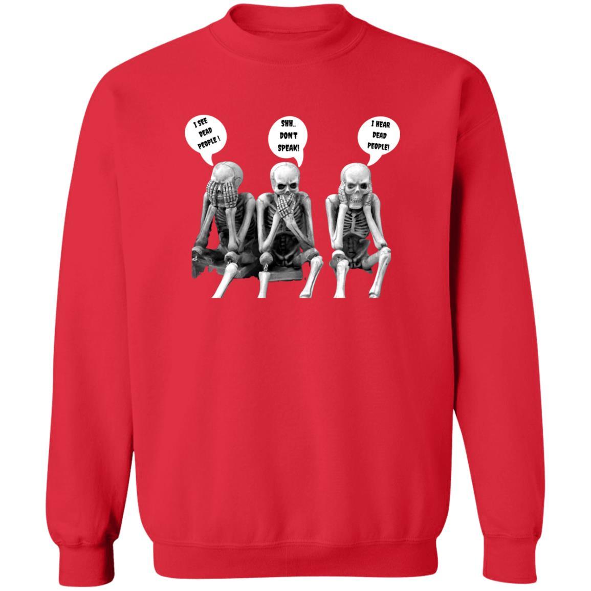 Three Skeletons - G180 Crewneck Pullover Sweatshirt - ALL4THEGIFTOFIT