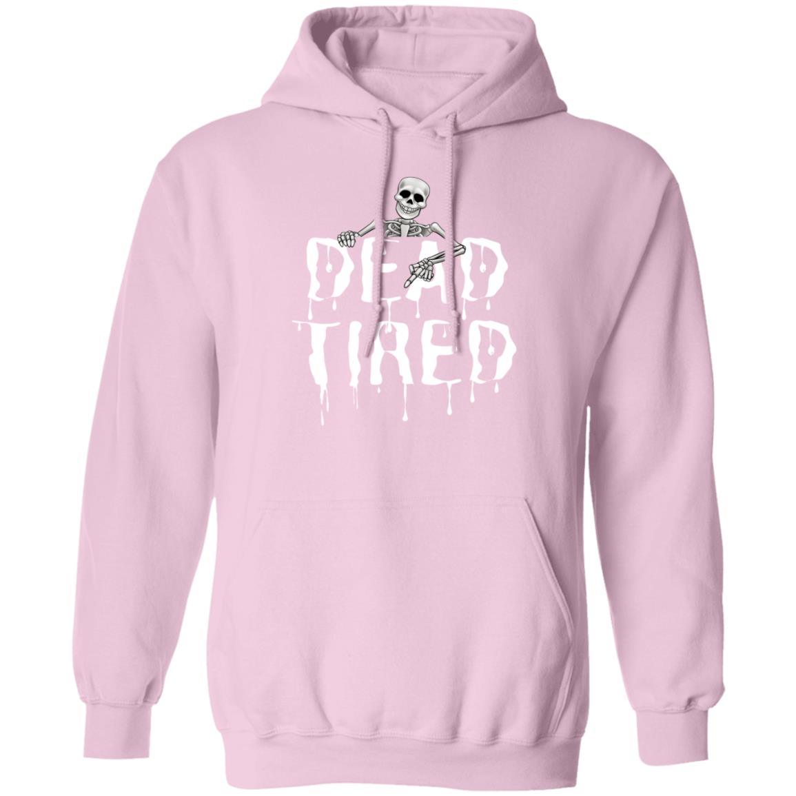 Dead Tired (White) - Halloween - G185 Pullover Hoodie - ALL4THEGIFTOFIT