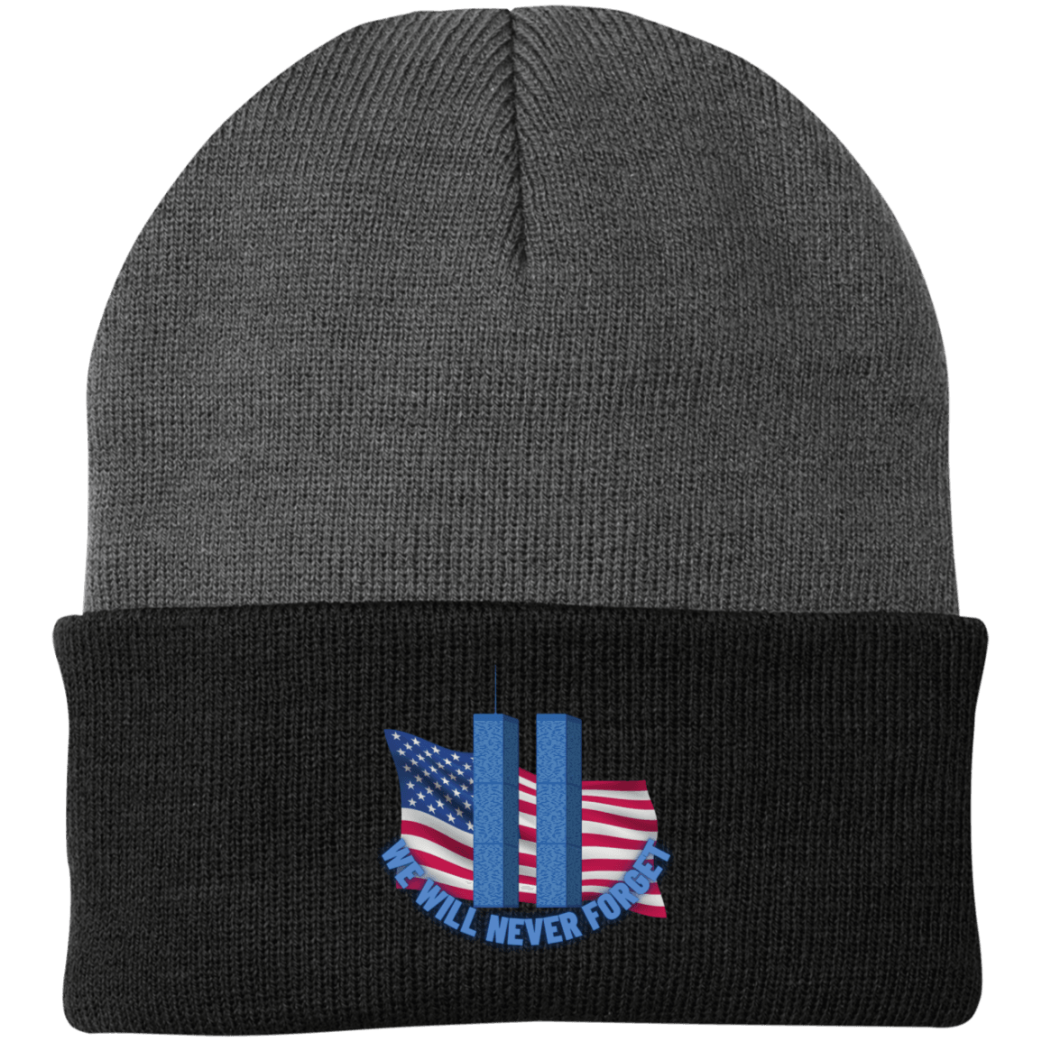 Never Forget (4) - CP90 Embroidered Knit Cap - ALL4THEGIFTOFIT