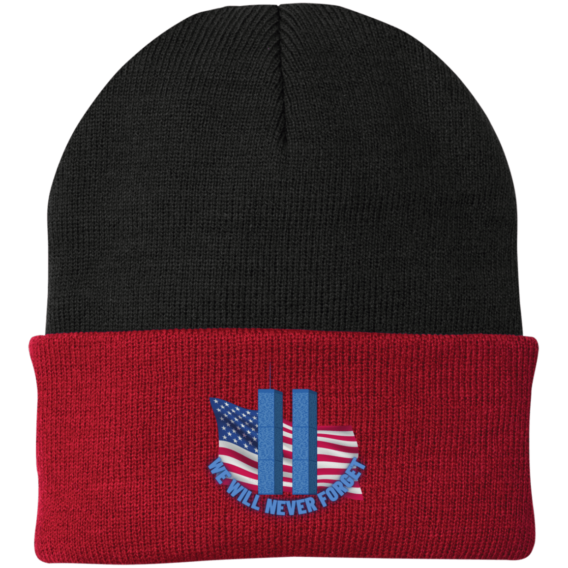 Never Forget (4) - CP90 Embroidered Knit Cap - ALL4THEGIFTOFIT