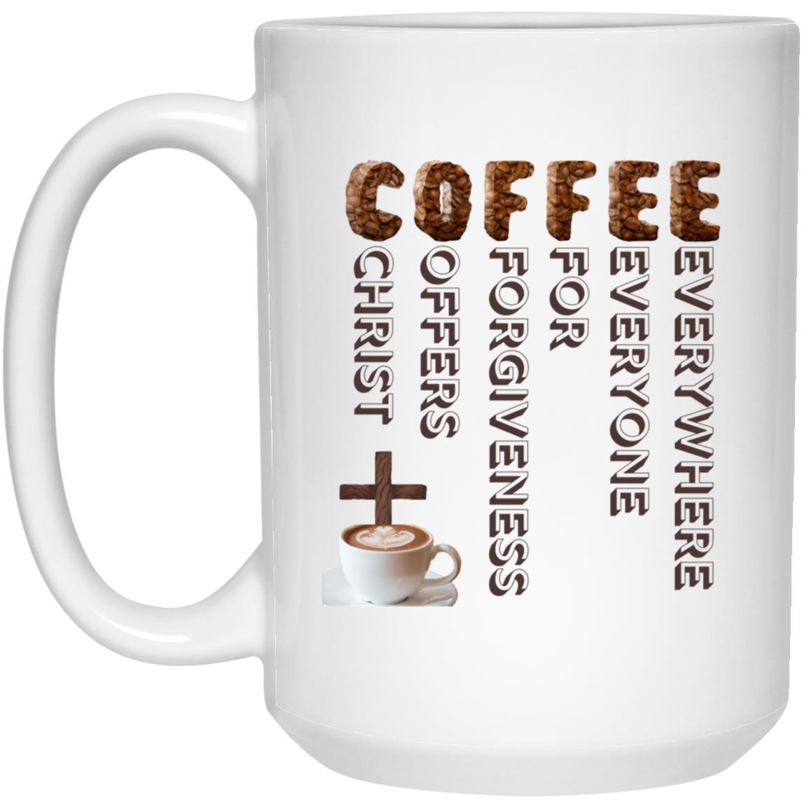 COFFEE White Glossy Mug - ALL4THEGIFTOFIT