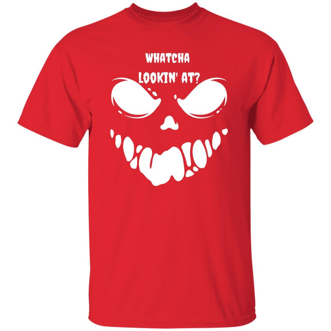 Whatcha Lookin' At (White) - Halloween - G500 5.3 oz. T-Shirt - ALL4THEGIFTOFIT