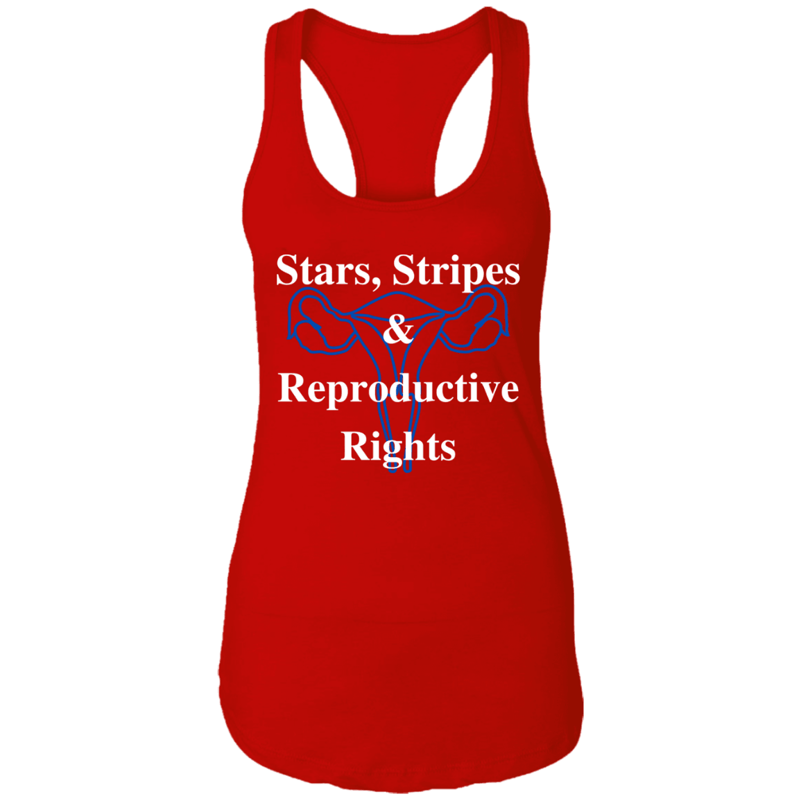 Stars, Stripes & Reproductive Rights - White & Blue Design - ALL4THEGIFTOFIT